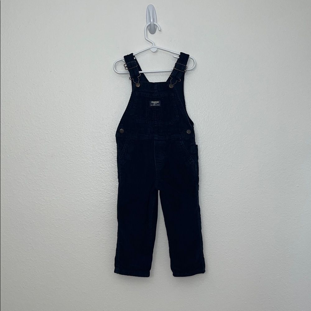 OshKosh B'gosh Toddler Boys' Corduroy Overalls - Navy Blue 3T